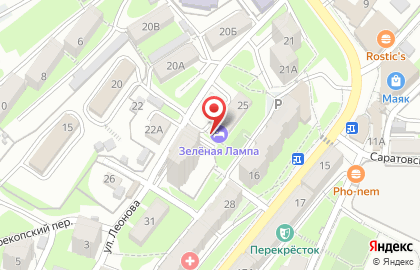 Хостел Зелёная лампа на карте