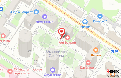 Лабораторная служба Хеликс на улице Михеева на карте