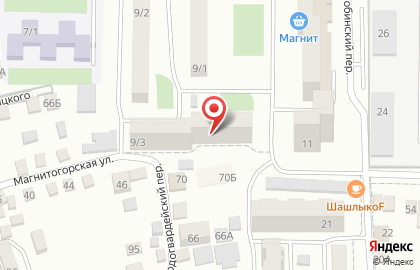Продуктовый магазин Любава на Магнитогорской улице на карте