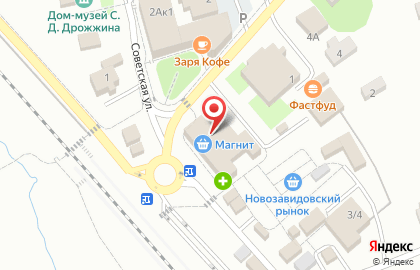 Фирменный магазин Ермолино на Транспортной улице на карте