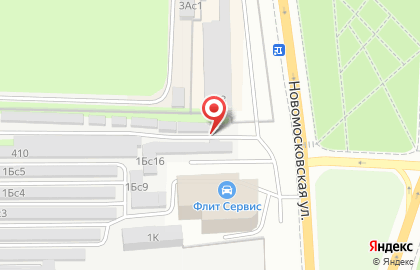 Автостоянка Мгса на Новомосковской улице на карте
