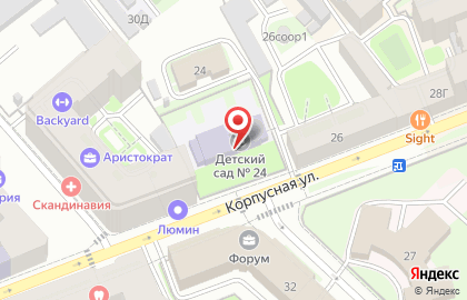 Детский сад №24, Петроградский район на карте