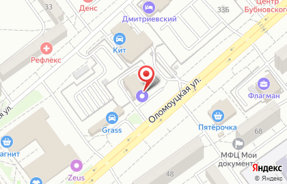 Торговая фирма Народная компания на Оломоуцкой улице на карте