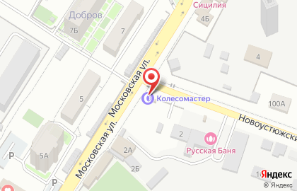 Шиномонтажная мастерская на Московской, 2в на карте