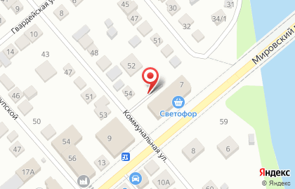 Магазин белорусской мебели на улице Комарова на карте