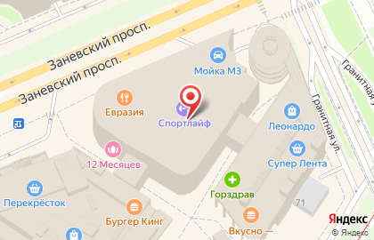 Клинок на Заневском проспекте на карте