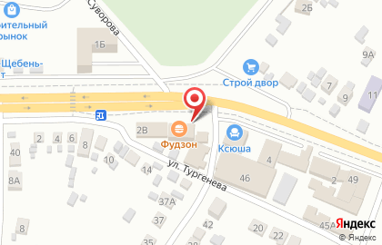 Продовольственный магазин на улице Мира на карте