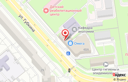Караоке-клуб Челентано на улице Губкина на карте