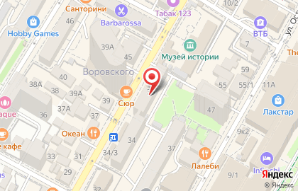 Абонент на улице Воровского на карте