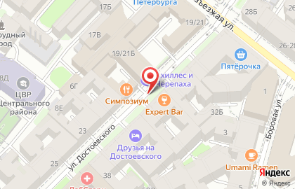 Открывашка на улице Достоевского на карте