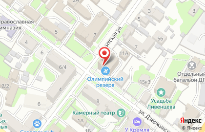 Интерком на улице Дзержинского на карте