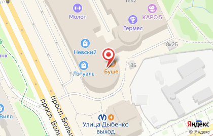 Туристическое агентство Алина-Тур на проспекте Большевиков на карте