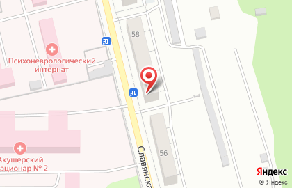 Магазин Славянский в Екатеринбурге на карте