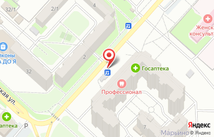Желен в Дзержинском районе на карте