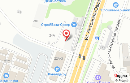 Бригадирро на карте