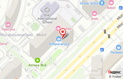 Химчистка премиум-класса Контраст на Мосфильмовской улице на карте