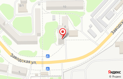 Парикмахерская Анастасия на Заводской улице на карте