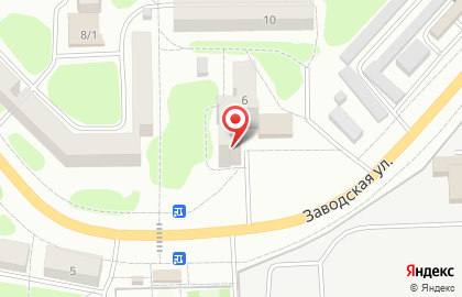 Парикмахерская Анастасия на Заводской улице на карте