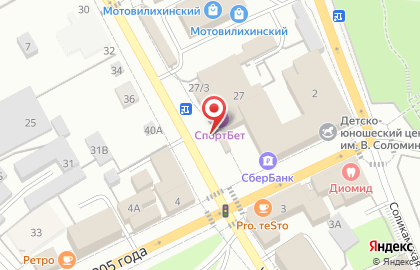 Киоск по продаже хлебобулочных изделий в Мотовилихинском районе на карте