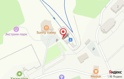 Касса продажи билетов на канатную дорогу на карте