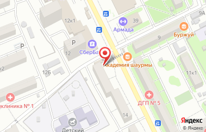Киоск по продаже кондитерских изделий в Астрахани на карте