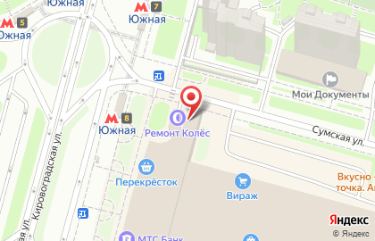 Шиномонтажная мастерская Колеса.ру на карте