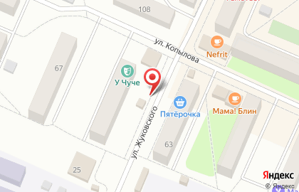 Магазин овощей и фруктов на улице Копылова на карте