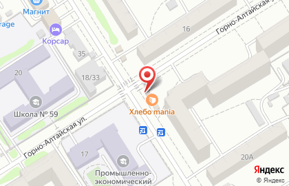 Фирменный магазин молочной продукции Молочные продукты Алтая в Октябрьском районе на карте