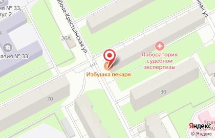 Продуктовый магазин Визави на Рабоче-Крестьянской улице на карте