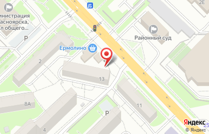 Магазин Соседушка в Октябрьском районе на карте