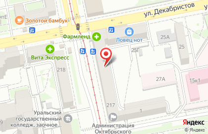Служба заказа товаров аптечного ассортимента Аптека.ру на улице Луначарского, 217 на карте
