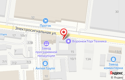 Торгово-сервисная компания Воронежторгтехника на карте