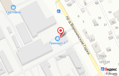 Оптово-розничный магазин Принцип-Т в проезде Воронинские горки на карте