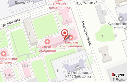 Городская больница им. Л.Я. Литвиненко, г. Новоалтайск на Молодёжной улице на карте