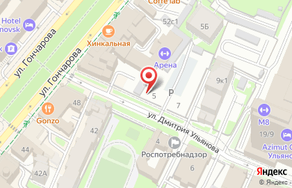 Ульяновская областная корпорация ипотеки и строительства, ОАО на улице Дмитрия Ульянова на карте