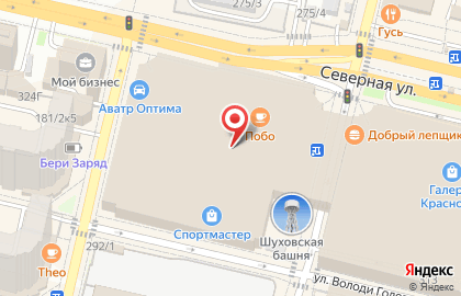 Магазин одежды Levi`s в Западном округе на карте