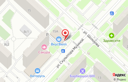 Магазин овощей и фруктов в Москве на карте