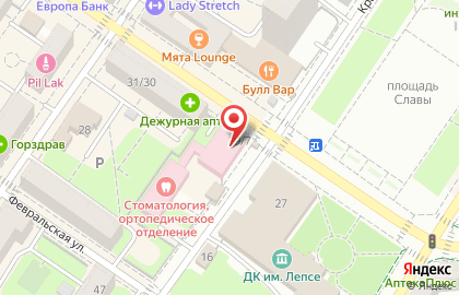 Стоматологическая поликлиника, г. Подольск на Революционном проспекте на карте