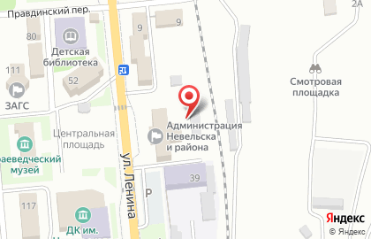 Магазин мяса Мерси Агро Сахалин на улице Ленина на карте