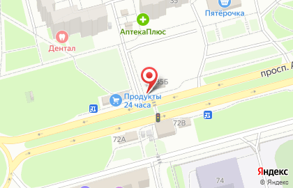Киоск по продаже хлебобулочных изделий на проспекте Авиаторов на карте