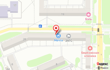 Магазин детских товаров Мечта на карте
