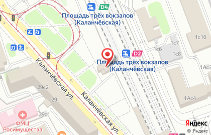 Москва-Каланчевская, железнодорожная станция на Каланчёвской улице на карте