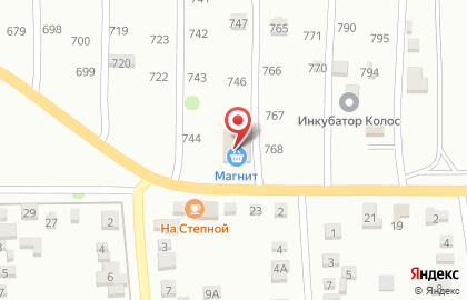 Супермаркет Магнит на 6-й линии на карте