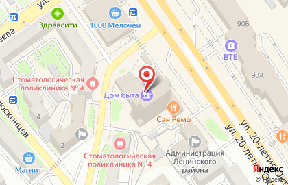 Багетная мастерская в Воронеже на карте