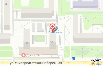 Интернет магазин "ИНТИМ ОН-ЛАЙН" на Университетской Набережной на карте