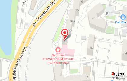 Мастерская по ремонту одежды ул. Генерала Буткова, 16 на карте