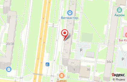 Фирменный магазин Великолукский мясокомбинат в Великом Новгороде на карте