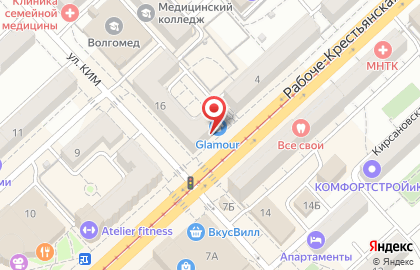 Ювелирный салон Адамас в Ворошиловском районе на карте