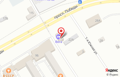 Гостиница Вега на карте