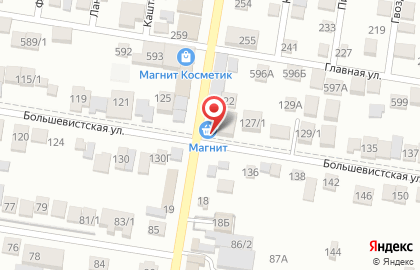 Супермаркет Магнит на Большевистской улице на карте